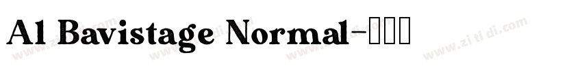 Al Bavistage Normal字体转换